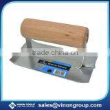 Groover Trowel, Cement Trowel, Corner Trowel, Edge Trowel W/wood Handle thumbnail-1
