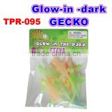 Glow-in-dark gecko toys ,plastic toys , TPR toys