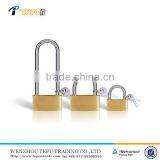 Low Moq 3 Keys Brass Plating Grey Iron Padlock With Logo Made in China thumbnail-1