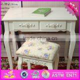 2016 Wholesale Cheap Luxury Bedroom Solid Wooden Vanity Table W08G189 thumbnail-1