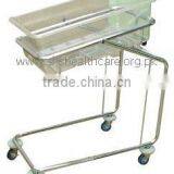 Baby Cot, Tiltable, Stainless Steel, Removable Basket thumbnail-1