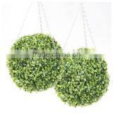 2PCS Hanging Artificial Topiary Grass Ball Buxus Boxwood Ball thumbnail-1