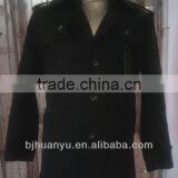 Heavy Winter 3 Buttons Long Black Colour Wool Coats for Men thumbnail-1