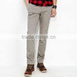 Brushed fabric denim straight khaki pants