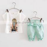 2017 Golden Clothing Manufacturers Overseas Accept Customized Baby Girl 2pcs Set Outfit thumbnail-1