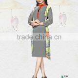 Latest Kurti Pakistani Designer Long Kurtis 2015 D-indian Cotton Kurti-party Wear Summer Tunics thumbnail-1