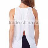 China Diamond Split Back Tank Low Cut Tank Tops thumbnail-3