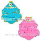 Eco-friendly Embroidery Designs Ring Spun Cotton Velour Wholesale Hooded Baby Towel for Bathroom thumbnail-5