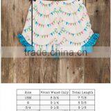 Girls Pinafore Dress Flower Printed Dress With Shorts thumbnail-4