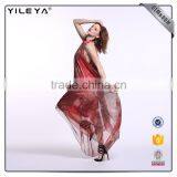 Customizable Lady Halter Dress,dress Long Red thumbnail-3