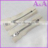 #4 Metal Zipper,with YG Slider,close End, for Brazil Market thumbnail-3
