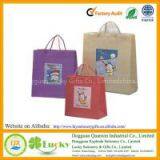 Plastic PP Promotional Shopping Bags With Stripe thumbnail-3