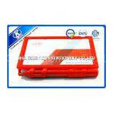 Red Hard Cover Memo Sticky Notes With Ball Pen , Sticky Block Pad