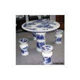 Sell Ceramic Table and Stool Set thumbnail-1