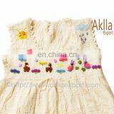 Beautiful Peruvian Cotton Woven Girls Dresses With Detailed Embroidery thumbnail-4