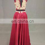 Cheap Halter Design Two-Piece A Line Long Evening Dress thumbnail-4