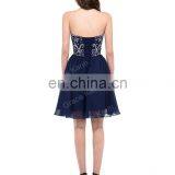 Grace Karin Sexy Strapless Chiffon Short Navy Blue Prom Dress CL6049-1 thumbnail-2