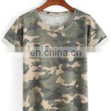 100% Polyester Camouflage Printed Short Sleeve T-shirt thumbnail-2