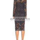 Two Pieces Bodycon Dress Newly Long Sleeve Lace Dress Lace Dresses Prom Women Dresses thumbnail-4