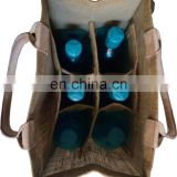 Wine Bottle Natural Jute Bags and beer bottle carrier burlap bag