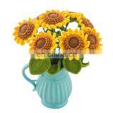 Yarncrafts Sunflower Handmade Crocheted Gift Flower Bouquet Crocheted Artificial Flower thumbnail-2