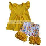 2018 Fashion Girls Ruffle Sets Wholesale Children's Boutique Clothing thumbnail-1