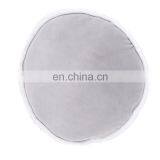 Cheap Wholesale Grey Plush Decoration Pillows Round Cake Stuffed Chair Pad Round Car Seat Cushion Pillow thumbnail-5