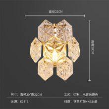 Crystal LED Wall Lamp Light Wall Lamp Nordic Postmodern Crystal Wall Lamp Bedroom Bedside Stair Lamp Wall Lamp Crystal thumbnail-4