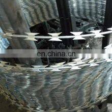 BTO-22 CBT-65 Galvanized Cross Type Concertina Razor Barbed Wire With Low Price thumbnail-4