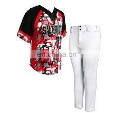 Pakistan Best Selling Sports Wear Baseball Uniform 100% Polyester Sublimation Baseball Uniform For Sale