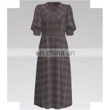 2022 Fashion Check 100% Cotton High Density Yarn Dyed Fabric for Shirt thumbnail-2