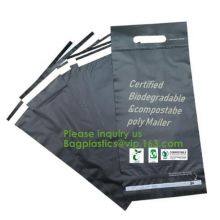 Biodegradable Compostable Plastic Courier Shipping Envelope Custom Matte Black Corn Mailers Bag Bagplastics Bagease thumbnail-2