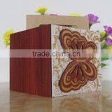 2016 Most Popular Design Beautiful Butterfly Wooden Wedding Cards With Handbag thumbnail-3