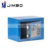 17E Small Blue Home Hotel Portable Fireproof Security Safe Deposit Electronic Money Colorful Mini Safe Box