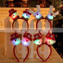 LED Flashing Headband Light Up Hair Band For Christmas Snowman Bear Santa Claus Elk Headbands Christmas Gift thumbnail-1