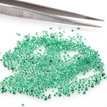 High Quality For Jewelry Spinel Green Round Cut Small Size Nano Spinel Loose Gemstone Crystal thumbnail-2