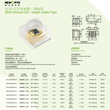 3535 Height-added SMD InfraRed(IR) LED for Filling Light, IR Night Version, Security Monitoring, Visual Doorbell, Newopto thumbnail-2