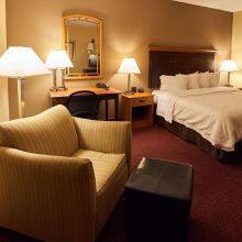 Twin Platform Storage Bed King and Queen Size Gray Wood Frame With Two Drawers and LED Headboard Soft Style Home Furniture thumbnail-4