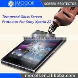 0.33mm Round Cutting Japan Asahi Tempered Glass Screen Protector For Sony Xperia Z2 L50T With Nippa Glue