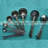 Factory in Stock Stainless Steel Measuring Spoon Set Kitchen Utensils With Accurate Measurements 6 Piece Measuring Spoon