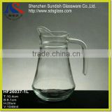 2015 clear glass jar glass bottle with lid HF26037-1L