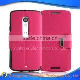 New Product Tpu pu Wallet Cove Flip Stand Case for MOTO X3 LUX Sport Play Mobile Phone Cover