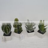 Best selling green pot Mini succulents plants artificial cactus plants