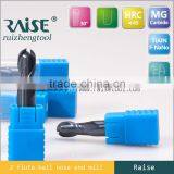 Japan End Mills Carbide Taper Ball Nose End Mills / Milling Cutters
