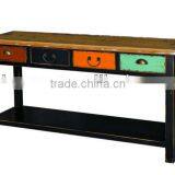 Shabby Chic Vintage French Antique Wooden Drawer Table