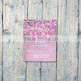 Hot Sale Charming Romantic Purple Wedding Invitations With Rose Pattern thumbnail-3
