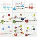 Wholesale Kids Hair Accessories Resin Glitter Pendant Shape Crystal Hairband Kids Magnetic Hair Clip thumbnail-6