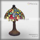 MX000031 Wholesale Stained Glass Table Lamp Shade Flower Tiffany Lamp thumbnail-1