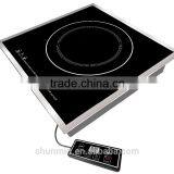 3500W commercial wok induction cooker commercial Induction cooktop with 304 stainless steel housing remote box control