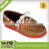 Lace Up Boy Fashion Smooth Tailored Pu Leisure Boat Shoes